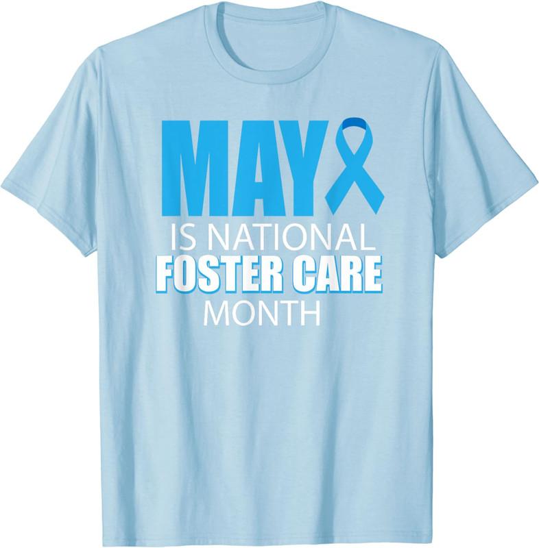 May Is National Foster Care Awareness Month Ribbon Unisex T-Shirt S разноцветный