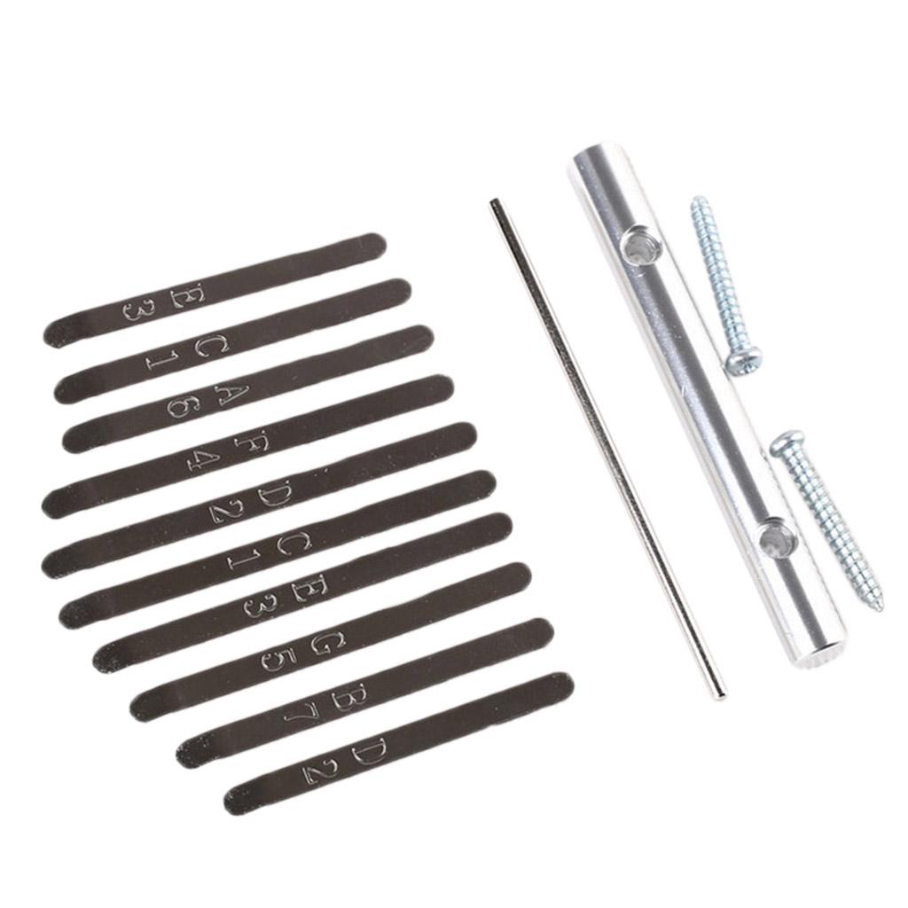 Thumb Piano Bridge Saddle 10 Keys Set Kit for Kalimba DIY Replacement