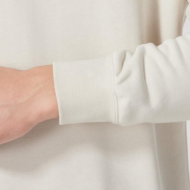 Nike Breathable Fashion Casual Small Logo Long Sleeve Sweatshirt Men Sweatshirt Beige BV2667-104