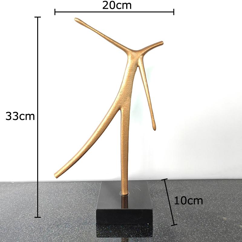 Abstract Dancer Figures Statue Artwork Ornaments Desk Decoration Dancer Metal Sculpture Abstract Crafts Room Aesthetic Decor