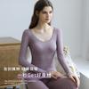 Womens Slim Fit Thermal Underwear Set Cotton Blend Long Sleeve Top Pants Seamless Comfort Base Layer Winter