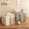Kids Toy Storage Box Transparent Clothes Bag, with Sturdy Handles, Durable Plastic Visibility High-strength Bin Book Organizer, Moisture-proof