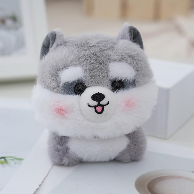 Style Cartoon Lovable Dog Plush Doll Realistic Stuffed Animal For Girls 12cm