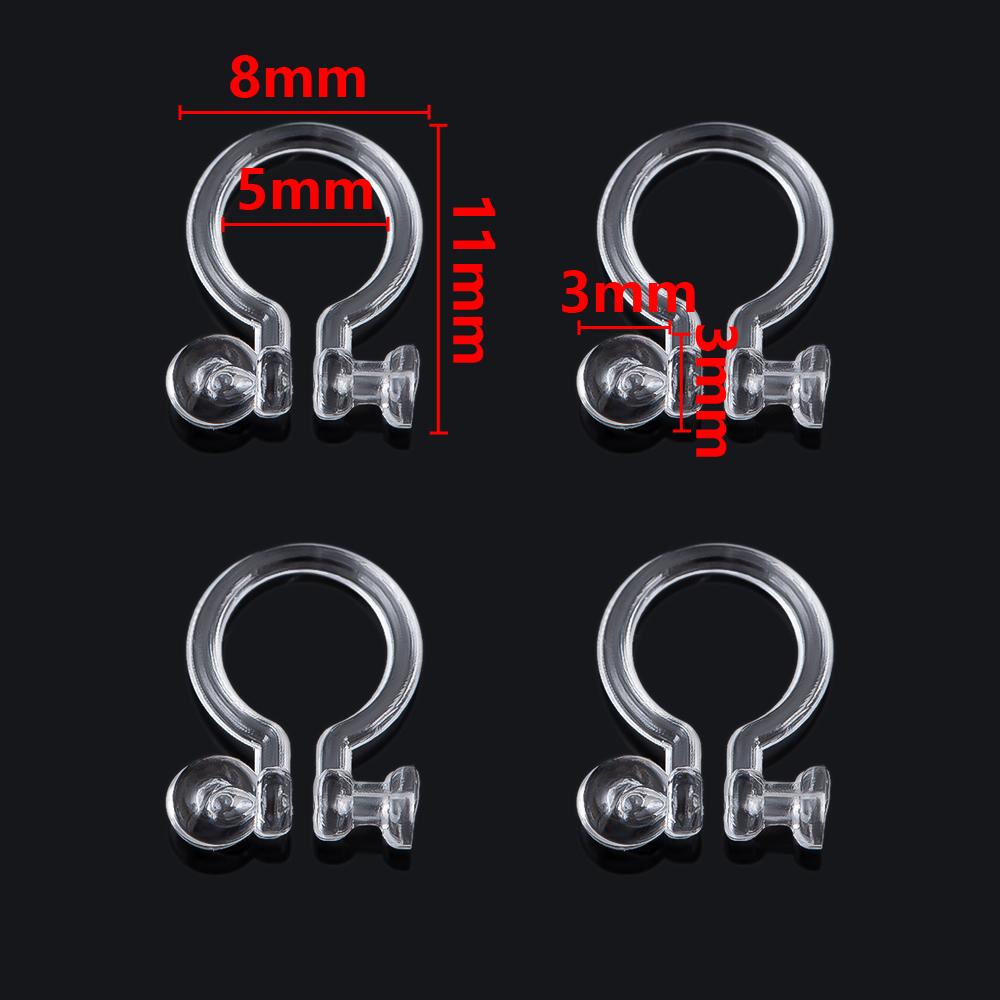 50pcs-1000pcs Soft Silicone Rubber Earring Back Stopper for Stud Earrings DIY Earring Findings Accessories Bullet Tube Ear Plugs