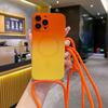 New Multi-Color Gradient Lanyard Magnetic Phone Case Suitable for iPhone 17 16 15 14 13 12 11 Pro Max 17Air 16E, Lens Protection Anti-Drop Phone Cove
