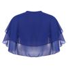 Women Elegant Chiffon Cover Up Shawl Cape Bolero Ruffle Wraps Accessory Party Wedding Jackets