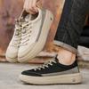 Fashion Men's Platform Low Help Shoes 2025 Autumn Mesh Breathable Comfortable Casual Shoes Fashion Lightweight Lace Up Non Slip Flats