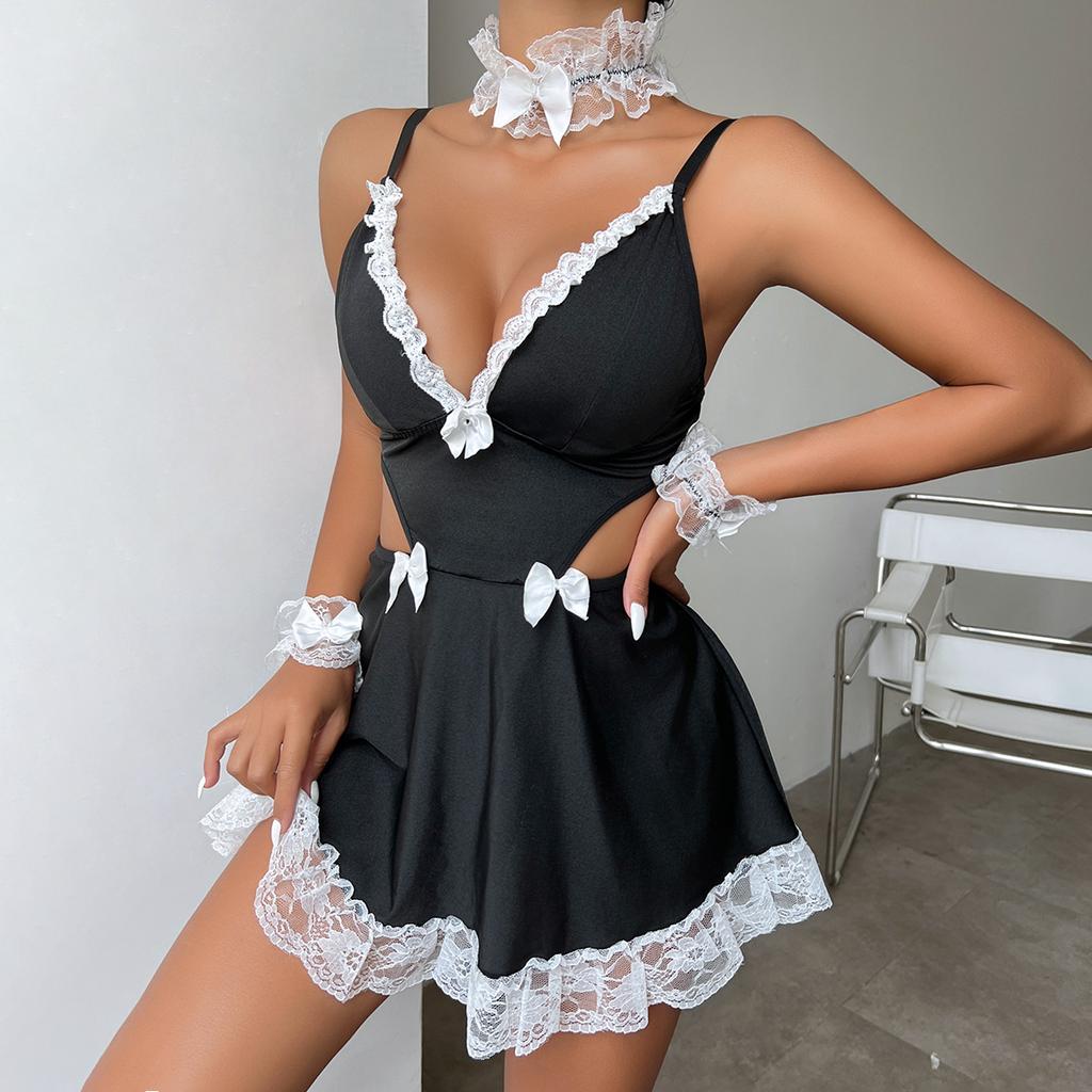 Sexy Lingerie Role Play Maid Costume
