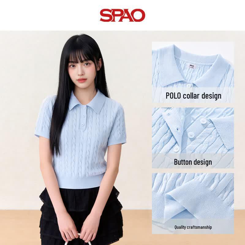 SPAOPOLO Women's College Style Two-Piece Set