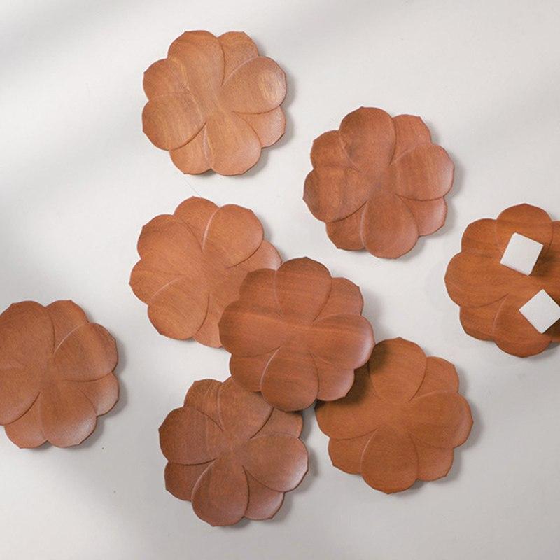 Red Sandalwood Cup Mat Chinese Wooden Coffee Pad Beautiful View Thermal Mahogany Cup Torch Cup Mat