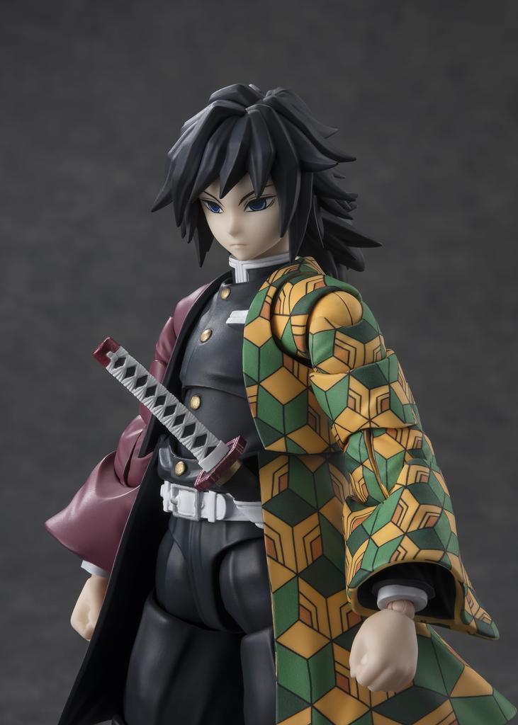TAMASHII NATIONS Demon Kimetsu no Yaiba Giyu Tomioka approximately 150mm painted movable figure S.H.Figuarts Slayer PVC&ABS