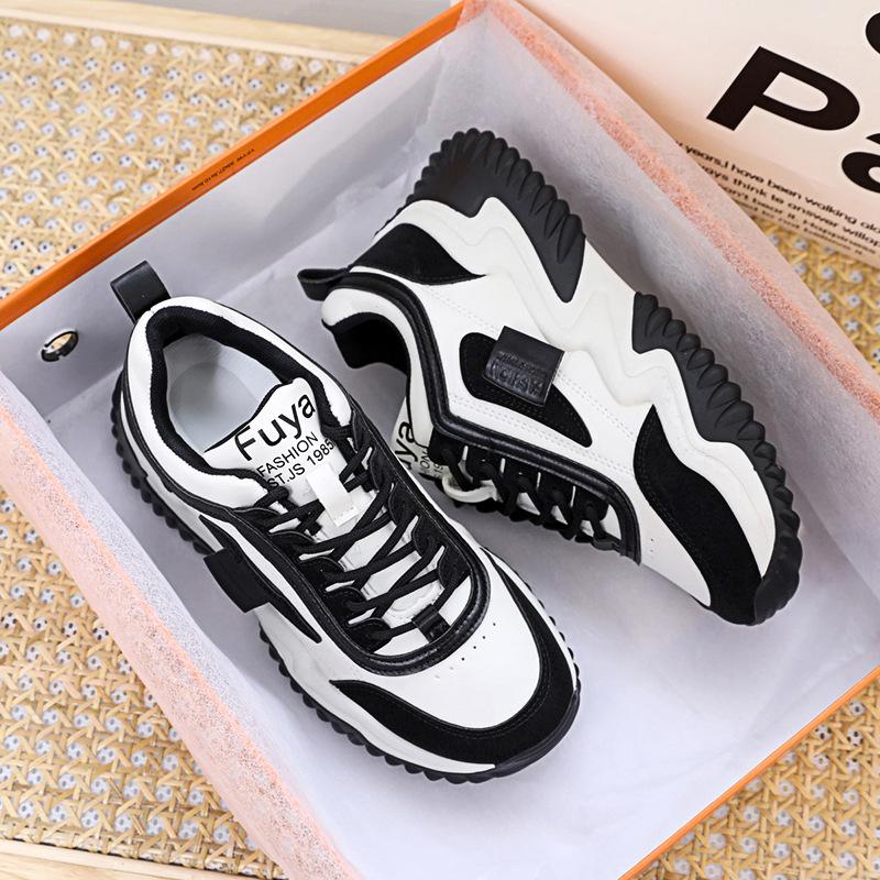 

Обувь женская 2025 осень новая женская обувь платформа дышащие папины кроссовки женские повседневные спортивные кроссовки популярные кеды женские 35 чёрный