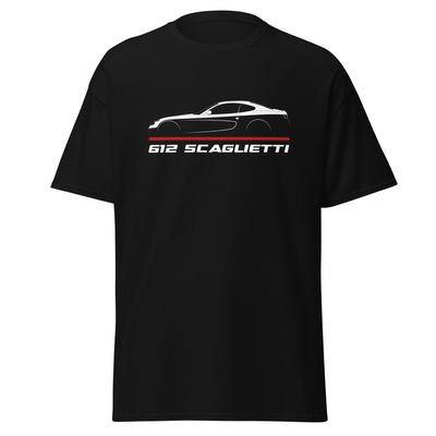 Maglietta Premium per Appassionati di Auto Ferrari 612 Scaglietti 2004-2011 Regalo di Compleanno
