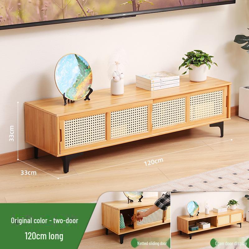 Luxury Retractable TV Cabinet & Coffee Table Combination for Small Apartments