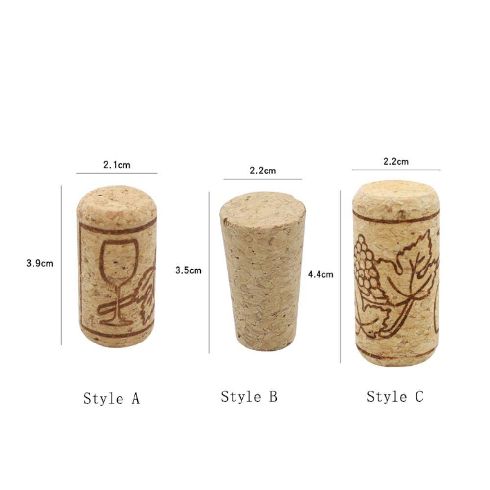 10Pcs 22mm Bottle Corks Reusable Sealing Plug Portable Wood Wine Corks Stopper  Home Brewing Wine