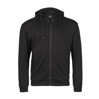 Tee Jays Herren Interlock Gerippter Full-Zip Hoodie