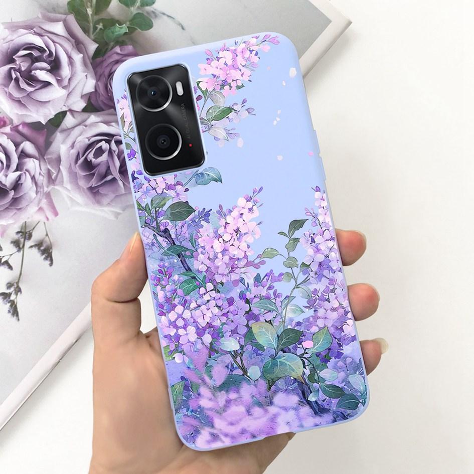 For OPPO A76 A96 4G Case CPH2333 CPH2375 Phone Case Fashion Flower TPU Soft Silicone Cover For OPPO A36 A 76 A 96 OPPOA76 Fundas