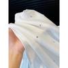 Sommer Neues Damen Freizeit-Kurzarm-T-Shirt, Rundhals, Herz-Paillettenmuster, Lässiges Oberteil