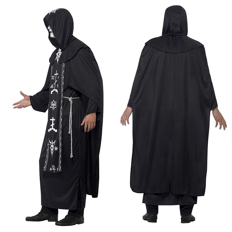 Adult Halloween Cosplay: Couple's Wizard, Vampire, and Rune Performance Costumes