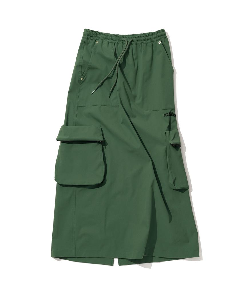 1993 Studio Wind Cargo Long Skirt_Green