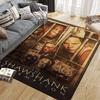Shawshank Flannel Printed Carpet, Home Sofa Decoration for Living Room & Bedroom, Non‑Slip Play Flannel Floor Mat for Game Room