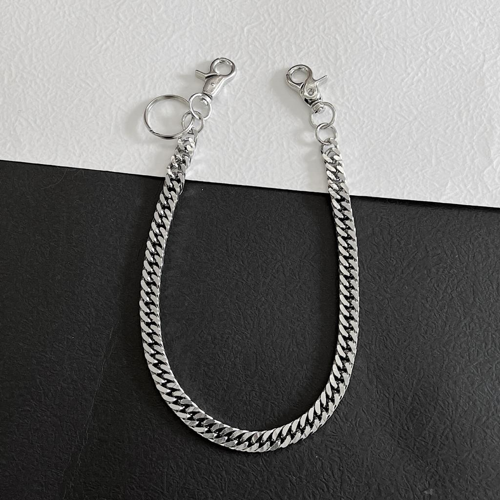 Punk Style Chain Men's and Women's Single-layer Trousers, Hip-hop Waist Chain
