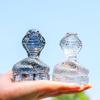 Chinese Crystal Snake Figurine Decors for 2025 Year Of The Snake Festivities Animal Statue Sculpture Decorative Ornament