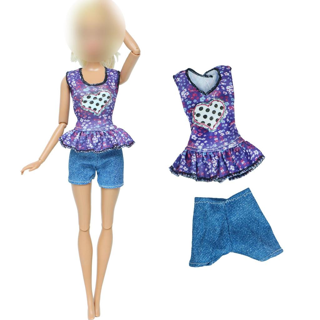 Ținută Păpușă 1/6 Modă Doamnă Rochie de Petrecere Bal Cămăși Haine pentru Păpușă 30cm 11.5 inch Set Cadou Jucărie Fată