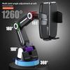 Car Phone Holder with Suction Cup Base Multi-Functional Car Navigation Mount for Windshield and Dashboard