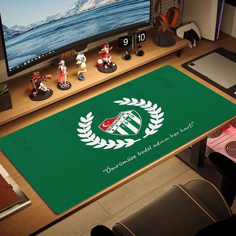 BURSASPOR Color Mouse Pad Large Gaming Table Cushion Non-slip Laptop Tablet Big Mousepad XXL Mat Mini PC Playmat With Lock edge