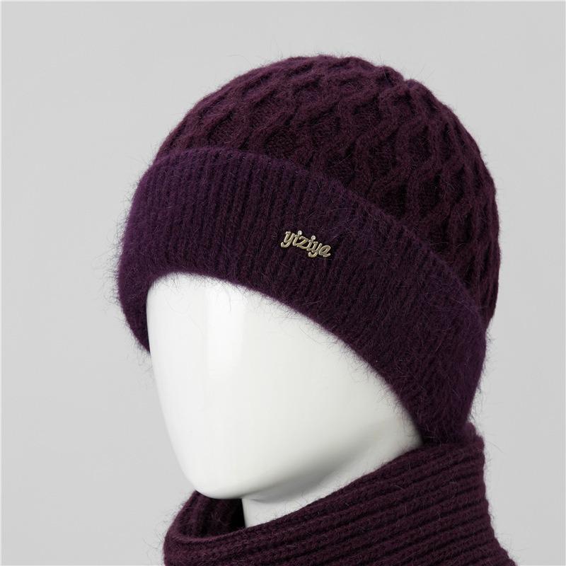 Winter old hat women's warm ear protection wool hat fleece knitted hat cold hat