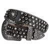Fast Delivery Women Men Western Cowgirl Leather Belts Unisex Rhinestone Alloy Buckle