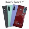 Battery Cover With Lens For Sony Xperia 10 IV XQ-CC54 XQ-CC72 Battery Back Cover Glass X10 IV Housing Replacement Parts