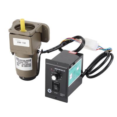 Moteur à engrenages asynchrone monophasé CA 220 V 6 W, décélération, vitesse réglable (15 000)