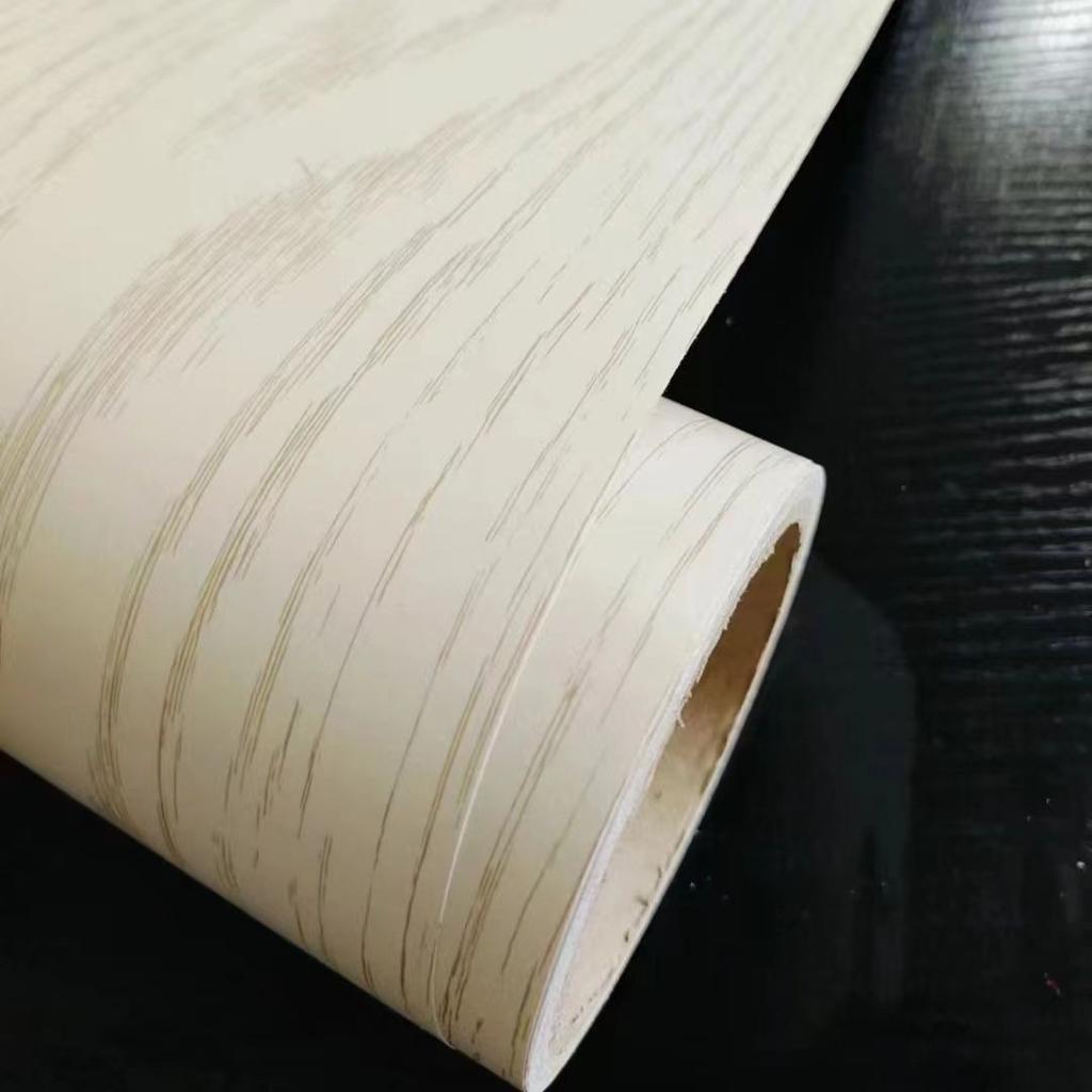 Thickened Waterproof Moisture-Resistant Simulated Wood Grain Self-Adhesive Wallpaper Desktop Wardrobe Cabinet Old Door Furniture Renovation Sticker