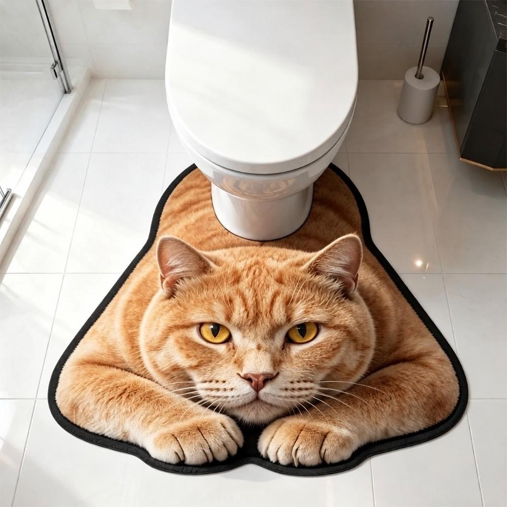 Diatomaceous Earth Toilet Rug Non-slip Toilet Floor Mat Bathroom Decor