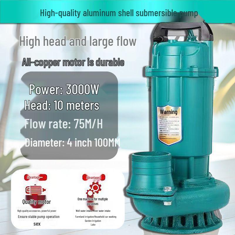 Hochleistungs-Tauchwasserpumpe für Haushalts- und Landwirtschaftliche Nutzung - Großer Durchmesser & Hoher Durchfluss