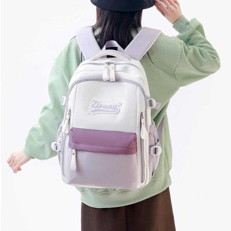 Rucsac școlar nou de primăvară 2025 pentru elevi de gimnaziu, capacitate mare, portabil, rucsac unisex pentru adolescenți de gimnaziu, ghiozdan pentru elevi de școală primară pentru clasele 5-6