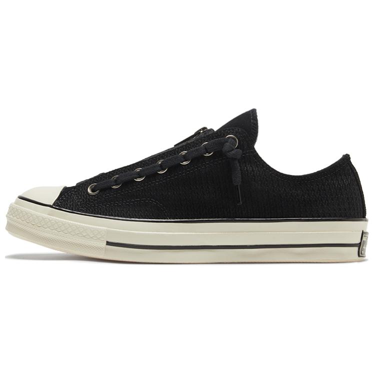 

Chuck 70 Converse Zip Low Embossed Suede - Black Egret 169441C 37
