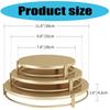 Sturdy Metal Tiered Display Stand Set Decorative Cakes Platters Set 3 Layer for Cakes Dessert Fruits Home Kitchens Use