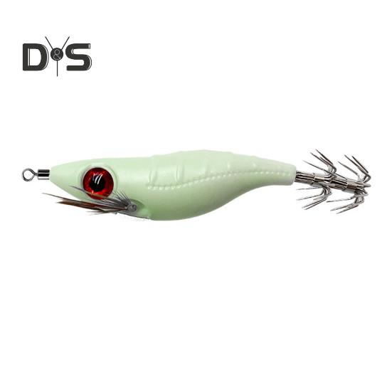 

10 см/8,5 г светящаяся в темноте приманка в виде креветки с крючком для кальмара реалистичная бионическая искусственная приманка аксессуары для ловли соленой воды, пресноводного окуня, судака, форели B