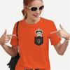 Maglietta Divertente per Donne Adolescenti T-shirt Abbigliamento Vintage Streetwear Uomo Tasca Intelligenza Fumetto Quotidiano Stile Harajuku Moda
