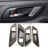 Interior Peach Wood Accessories For Toyota Crown Cossover  2024 LHD Gear Shift Panel Inner Door Bowl Window Switches Cover