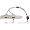 USB 2.0 IDC 9‑Pin Motherboard Header Adapter 2 Port 4 Port Rear Panel Expansion Bracket for Desktop PC Mainboard Accessory