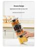 Transparent Airtight Food Grade Storage Jar: Moisture-Proof, Square/Rectangular Kitchen Container for Grains and Chinese Medicine
