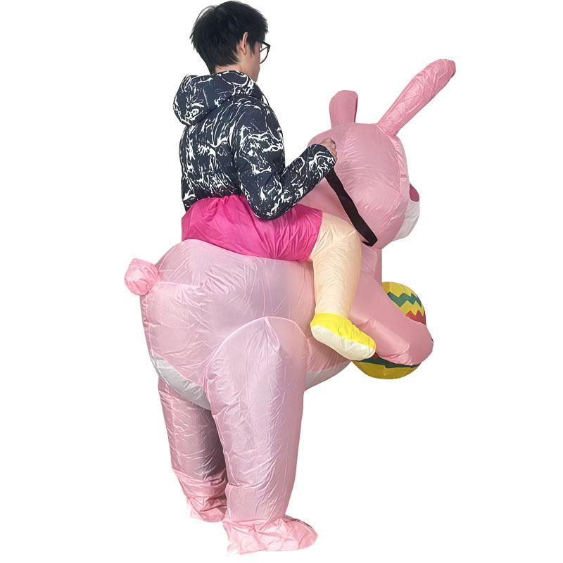 Rabbit Inflatable Suit Cycling Doll Party Colored Egg Rabbit Easter Egg Rabbit Inflatable Suit