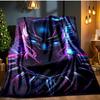 Black Panther Flight Blanket Flannel Throw for Sofa, Indoor, Camping, Living Room, Office, Chair, And Bed Soft Birthday Gift
