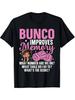 Bunco Prizes Decorations Bunco Night Bunco Player Bunco T Shirt Everyday Sportswear Comfortable Fit