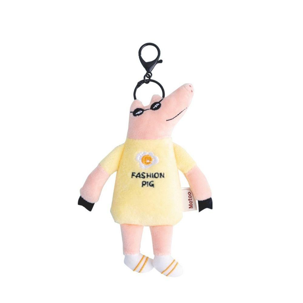 Cartoon Bag Pendant Accessories 17CM Key Rings Fashion Plush Doll Key Chains  Bag Ornaments