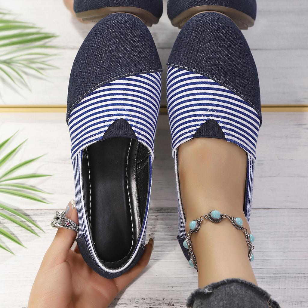 Women Flats Espadrilles Patchwork Slip Op Loafers 2025 New Lightweight Outdoor Shoes Women Comfort Summer Sneakers Women